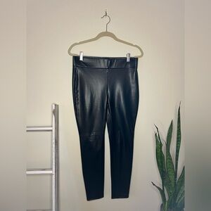 Black Faux Leather Leggings